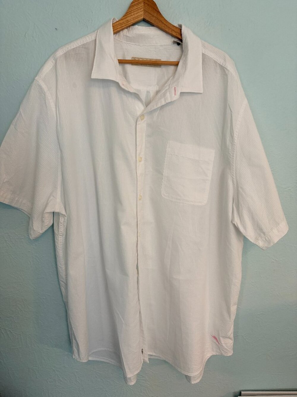 Tommy Bahama White Textured Camp Shirt XXXL Coastal Grandad Core Beach Summer